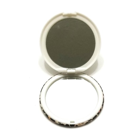 Sugar Skull Theme Round Folding Makeup Double Compact Mirror - Picture 2 of 2